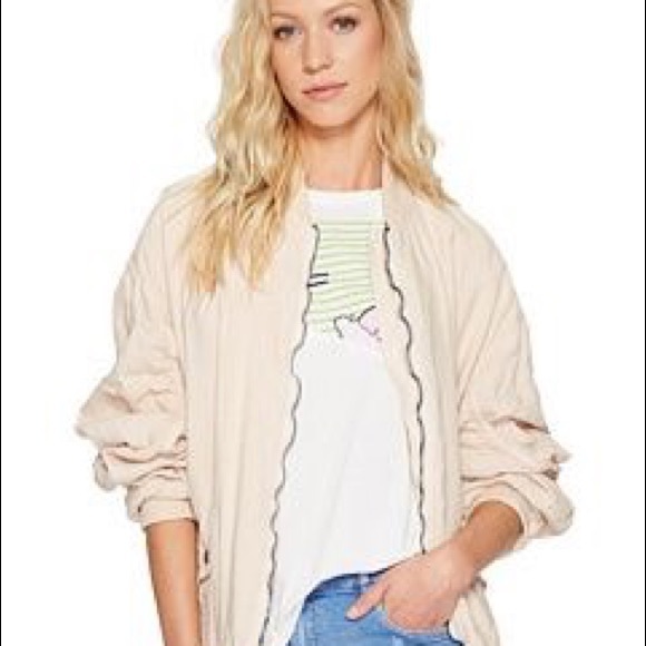 FREE PEOPLE  BOMBER JACKET NWT - Picture 4 of 7